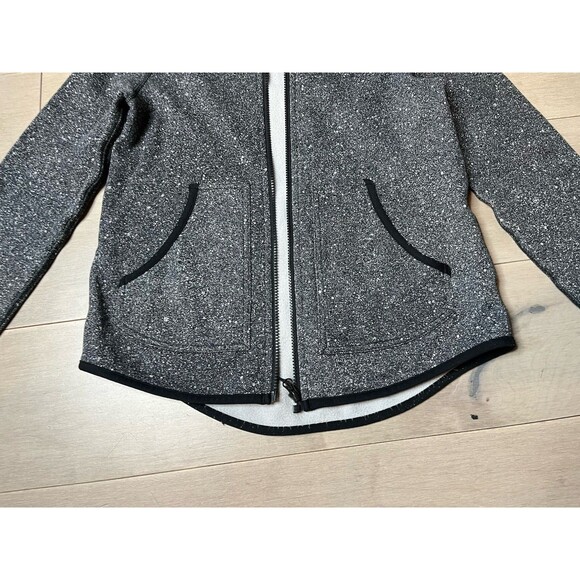 ivivva by lululemon Girls Hoodie Sweatshirt Jacket Sz 14 Fleece Zipper Black - Picture 8 of 14